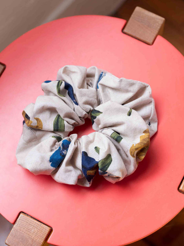 Remnant Scrunchie in Printed Flower